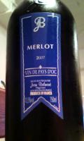 Vin de Pay doc Merlot Jean Balmont 2007 Vin de Pay doc Merlot Jean Balmont 2007